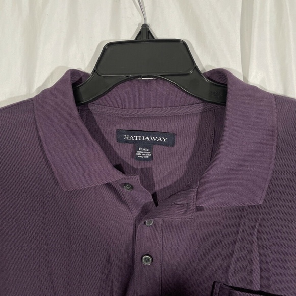 NEW Hathaway [ XXL ]‎ Short Sleeve 3 Button Polo Shirt With Pocket - Picture 2 of 12